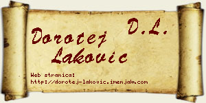 Dorotej Laković vizit kartica